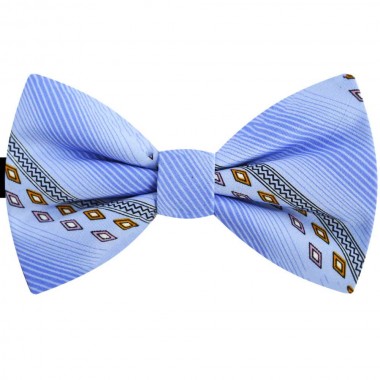 Papion barbati bleu, romburi galbene, butterfly