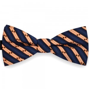 Papion bleumarin, clasic, print dungi punctate