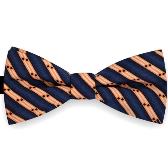 Papion bleumarin, clasic, print dungi punctate