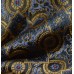 Papion bleumarin cu model auriu