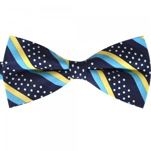 Papion bleumarin, clasic, galben, bleu