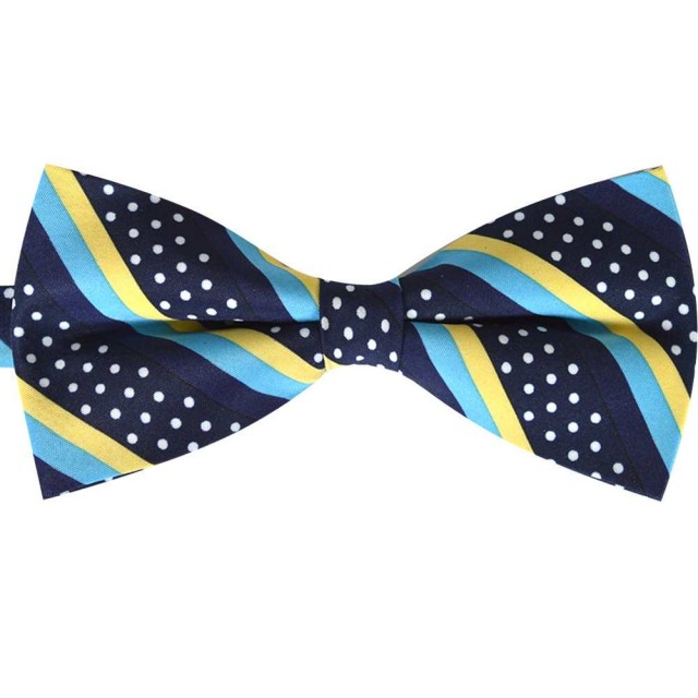 Papion bleumarin, clasic, galben, bleu