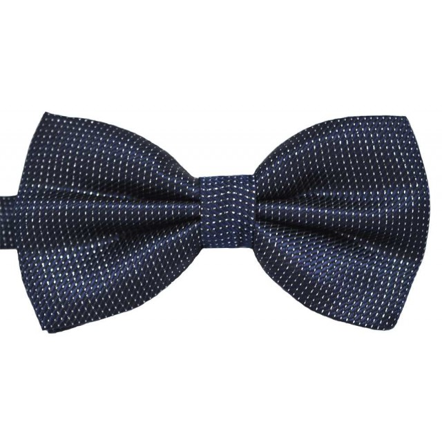 Papion bleumarin cu fir argintiu 1662