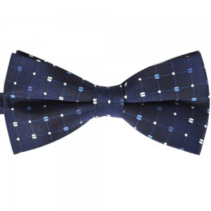 Papion bleumarin clasic, patratele blue, albe