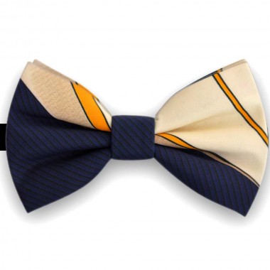 Papion barbati, bicolor, bleumarin, bej, butterfly
