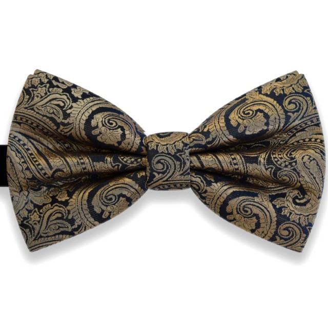  Papion bleumarin, elegant, model crem auriu Luxury Line