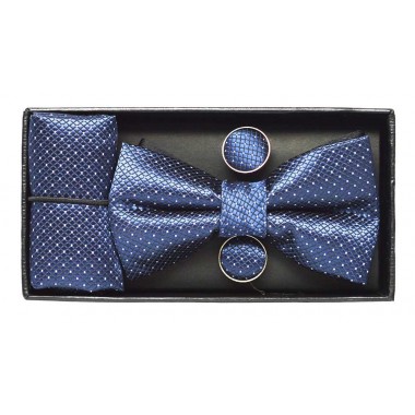 Set papion copii bleumarin BEBBA