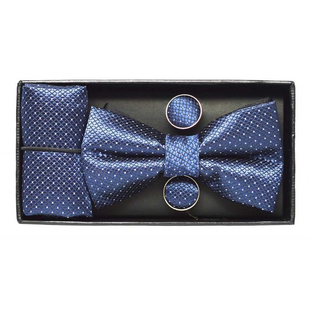 Set papion copii bleumarin BEBBA