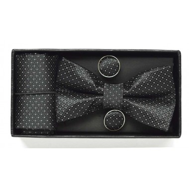 Set papion copii negru JUSTINA