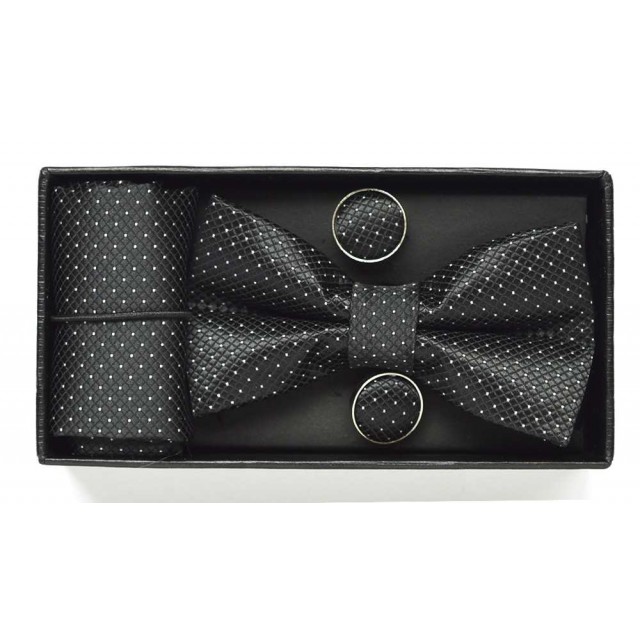 Set papion copii negru JUSTINA