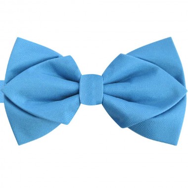 Papion diamant-butterfly albastru celest regal, azuriu, mat