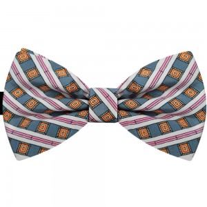 Papion gri, dungi roz, patratele portocalii, butterfly