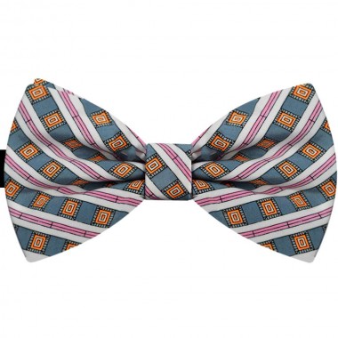 Papion gri, dungi roz, patratele portocalii, butterfly