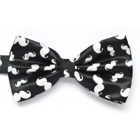 Papion negru MOUSTACHE