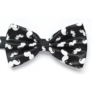 Papion negru MOUSTACHE