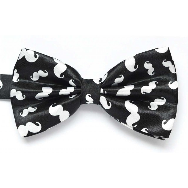 Papion negru MOUSTACHE