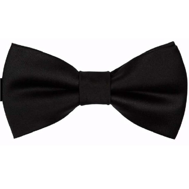  Papion barbati, negru, clasic, cu sclipiri discrete de matase