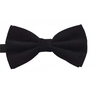 Papion barbati negru uni usor catifelat model butterfly 1805