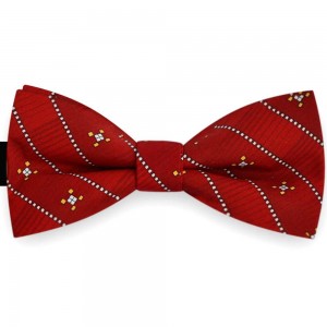 Papion barbati rosu bordo, clasic, motive traditionale