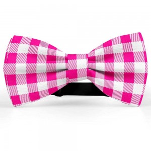 Papion barbati, alb-roz magenta fucsia, model carouri