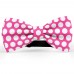 Papion roz fucsia, buline albe mari