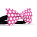 Papion roz fucsia, buline albe mari