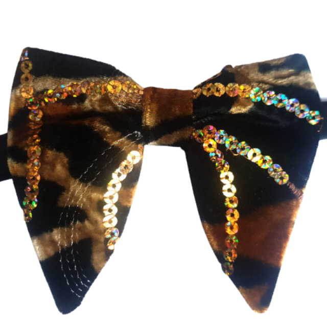  Papion amplu, cu paiete, model Velvet Spell Animal Print