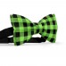 Papion pentru barbati, negru-verde-absint, model carouri