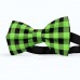 Papion pentru barbati, negru-verde-absint, model carouri