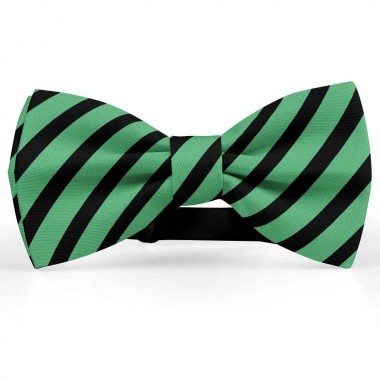 Papion barbati, verde-prasin, dungi negre late oblice