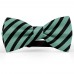 Papion barbati, verde-marin, dungi negre late oblice