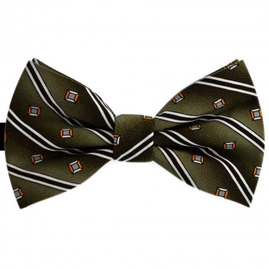Papion verde spanac, imprimeu diamant, butterfly