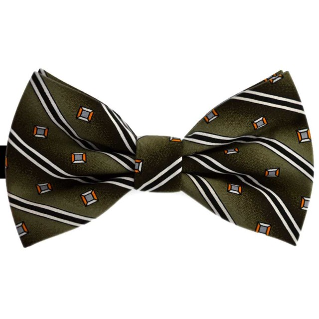 Papion verde spanac, imprimeu diamant, butterfly