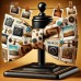 Papion Bărbați „Clipă Instant” – Tematică Polaroid Retro