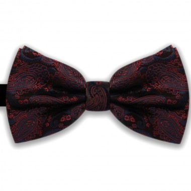  Papion negru, model bleumarin-zmeura Elegant Trend