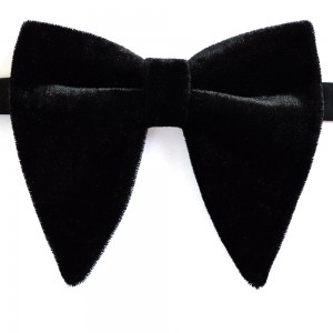  Papion amplu, model Velvet Spell, elegant, catifea neagra