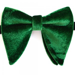  Papion amplu, model Velvet Spell, elegant, catifea verde smarald