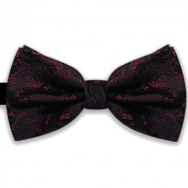  Papion negru, model negru-zmeura Elegant Trend