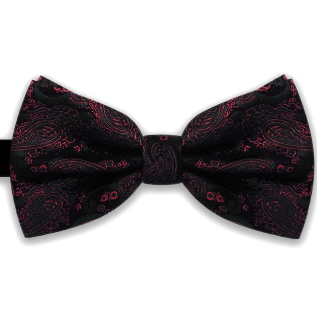  Papion negru, model negru-zmeura Elegant Trend