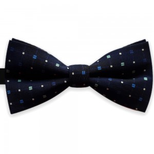 Papion bleumarin, elegant, model "Geometrie in spatiu"