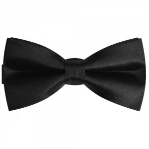 Papion copii negru lucios, clasic, elegant