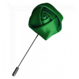 Pin rever sacou, verde imperial